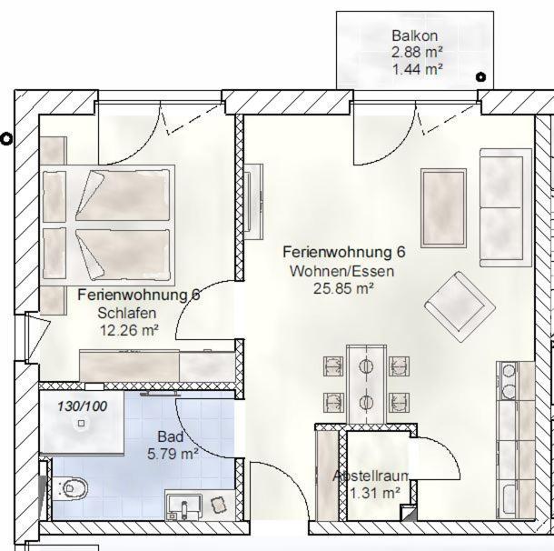 Sporthotel Neuruppin - Apartmenthaus Mit Ferienwohnungen מראה חיצוני תמונה
